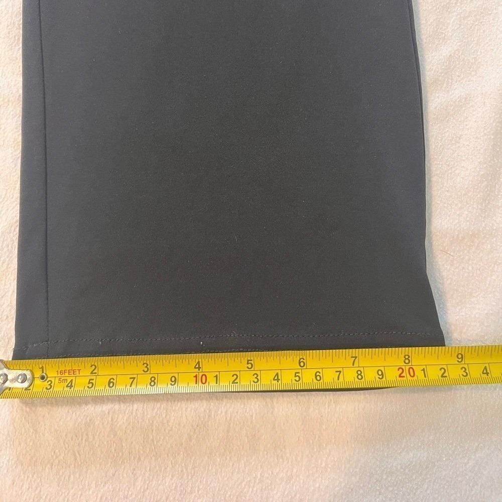 Joseph Ribkoff Trends Black Silk Blend Straight Leg Trousers Pants Womens 12 - Picture 8 of 8